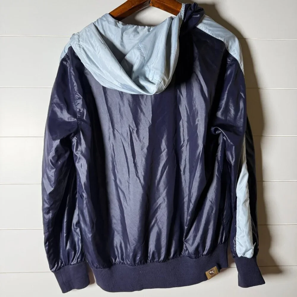 Puma Reversible Light Jacket Navy & Light Gray Size Large